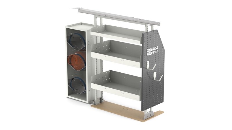 130" WB HVAC Van Shelving Package + Bulkhead - Ford Transit Low Roof