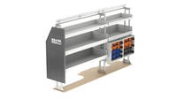 Service 86" Driver Side Van Shelving Bin Package