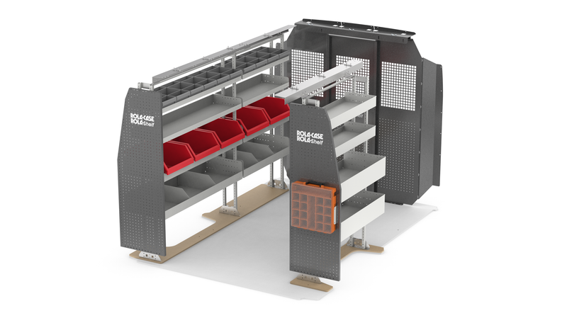118" WB Most Popular Van Shelving Package + Bulkhead – Ram ProMaster Standard Roof