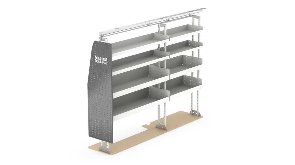 Ford Transit 130" WB Mid Roof Basic Van Shelving Package + Bulkhead
