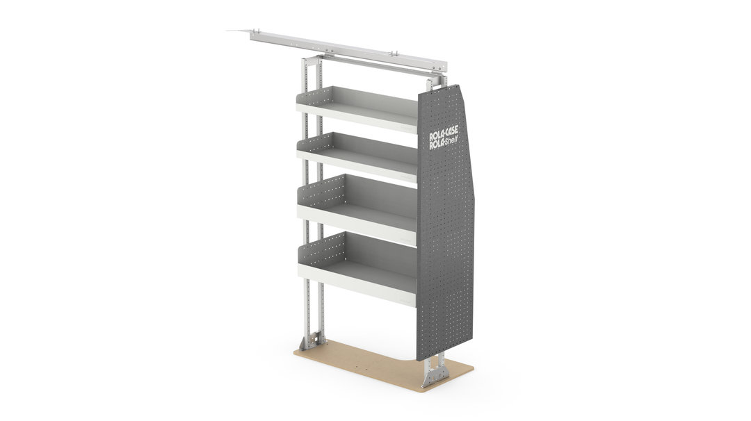 130" WB Basic Van Shelving Package + Bulkhead - Ford Transit Mid Roof