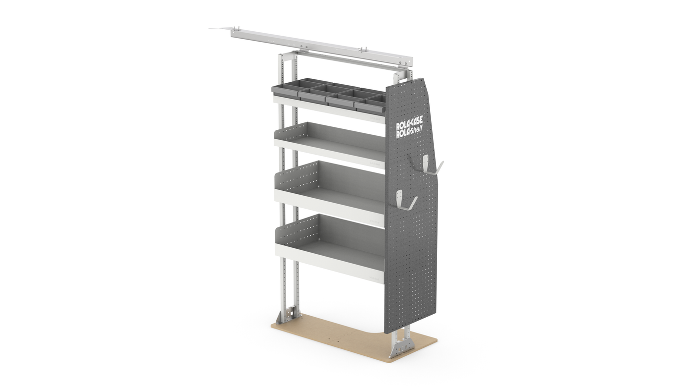 Ford Transit 130" WB Mid Roof General Van Shelving Package + Bulkhead