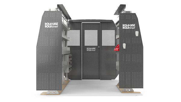 Ram Promaster 118" WB Standard Roof - Service Bin Package Kit Front View