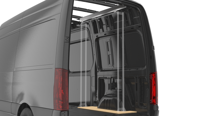 Mercedes Sprinter 144" WB Standard & High Roof - Floor & Roof Anchor Kit #RSVAKMS144SHR21