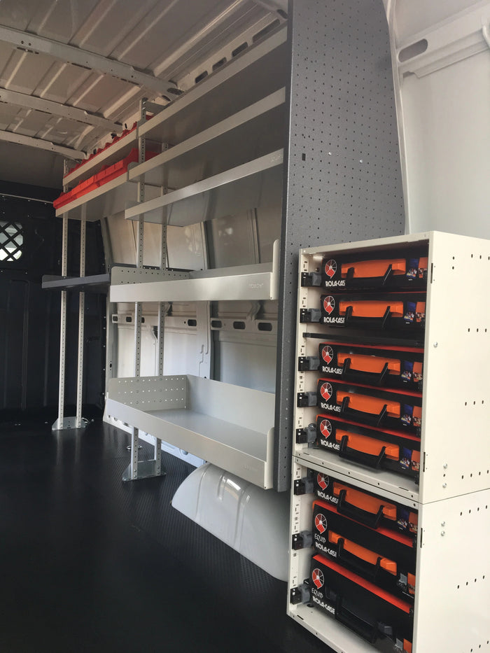 RolaCase van shelving parts organizer case cabinet