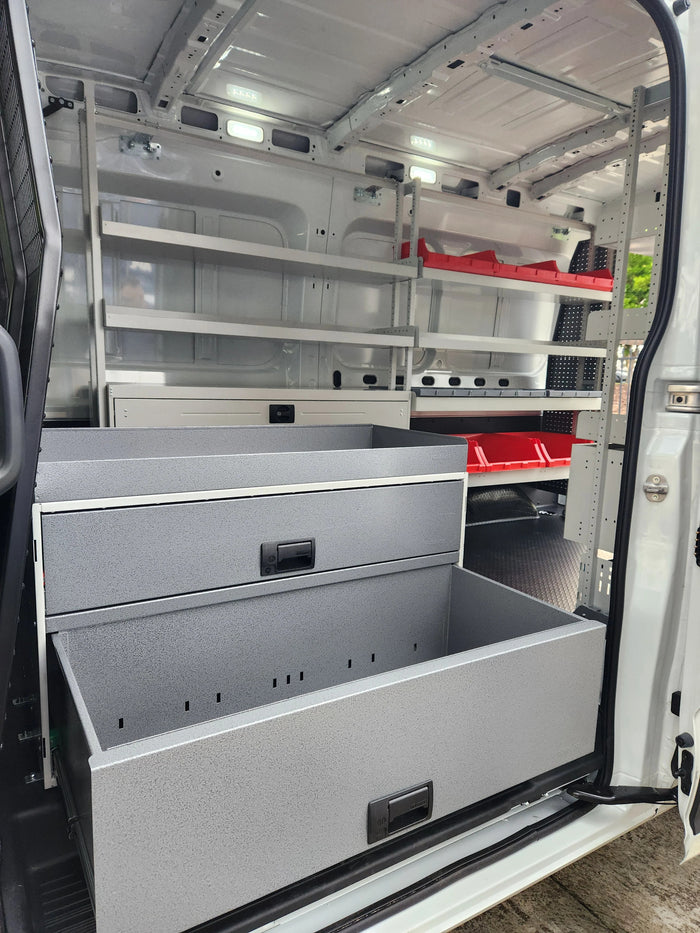 RolaCase van shelving steel floor drawer