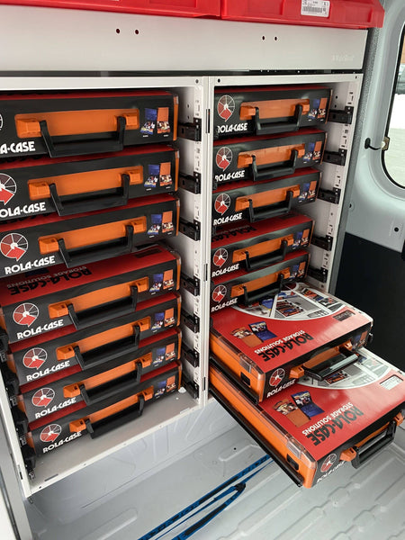 Standard orange plastic parts organizer case #RC001/CL