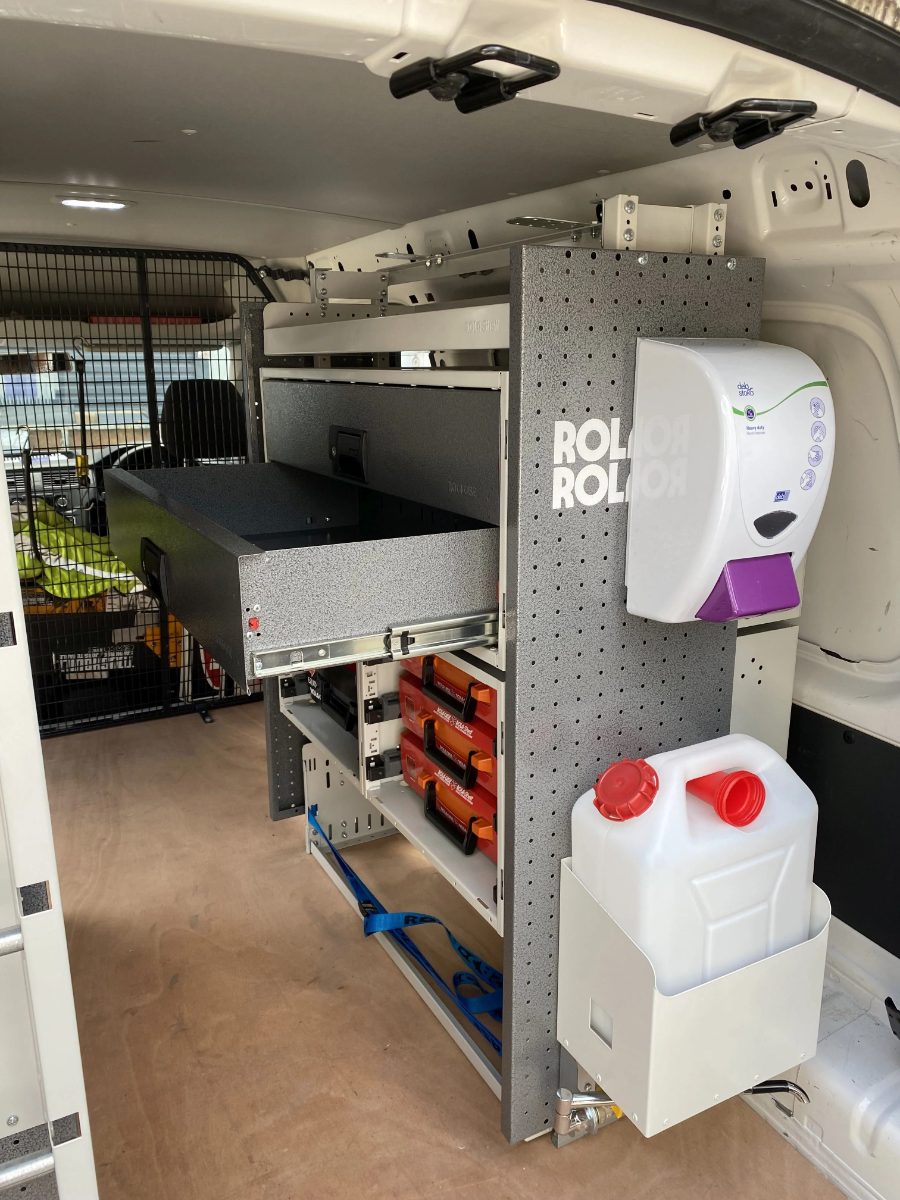 RolaCase van shelving fit-out